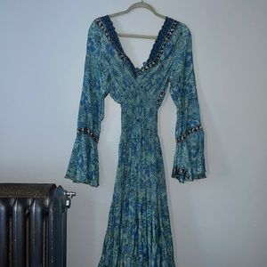 Long Turquoise Dress